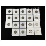 (19) Buffalo Nickels