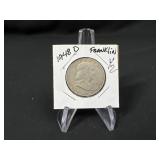 1948 D Franklin Silver Half Dollar