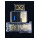 (4) Gold Plated Collector Bars