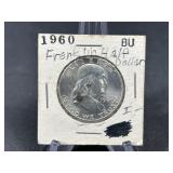 1960  Franklin Half Dollar Silver