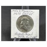 1952D  Franklin Half Dollar Silver