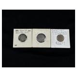 1867? Sheild Nickels without Rays
