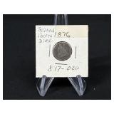 1876 Seated Liberty Dime
