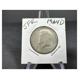 1964 D JFK Silver Half Dollar
