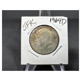 1964 D JFK Silver Half Dollar