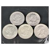 (5) Susan B Anthony Dollars