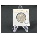 1947 Phillipines 1/2P Silver