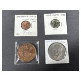 (1) Copper Coin, (1) Gold Plated 1978D