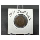 2 Cent Piece 1871