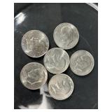 (6) 1971 IKE Clad Dollars