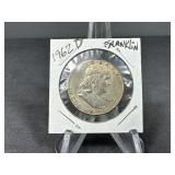 1962 D Franklin Silver Half Dollar