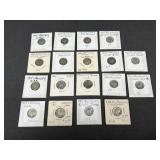 (18) Mercury Dimes 90% Silver