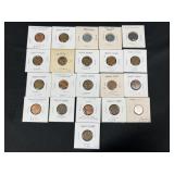 (21) Wheat Cents - Various dates, some are