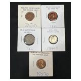 (3) Uncirculated Lincoln Memorial Cents and