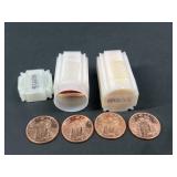 2 Tubes 1Oz Standing Liberty Copper Rounds