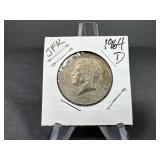 1964 D JFK Silver Half Dollar