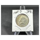 1964 D JFK Silver Half Dollar