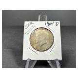1964 D JFK Silver Half Dollar