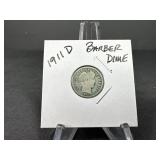 1911 D Barber Dime