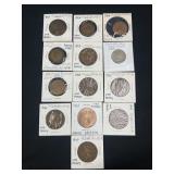 (13) Great Britian Coinage - Various Dates