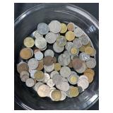 (100) Foreign Coins - Various Countries and Dates