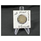1968 Canadian 25 Cent 50% Silver