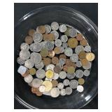 (100) Foreign Coins - Various Countries and Dates