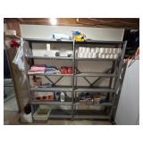 2 Metal Shelves and Contents