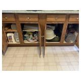Underside Contents of Cabinets