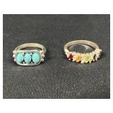 Fashion Turquoise & Multi-Color Rings