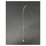 14K Gold Rose Pendant Necklace