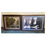 2 Large Pieces Of Wall Art