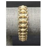 Milor Italy 14K Gold Wide Link Bracelet