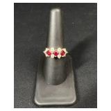 14K Ruby & Diamond Ring