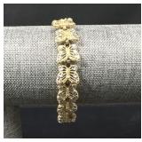 14K Gold Butterfly Link GD Bracelet