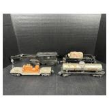 Lionel Train Cars and Crane
