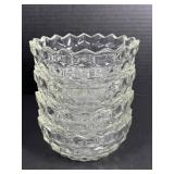 6 Pressed Glass Dessert Bowls