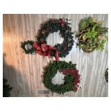 3 Large Christmas Wreathes
