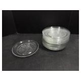 Clear Glass Christmas Themed Plates