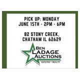 AUCTION PICKUP - Monday June 15th, 2:00pm - 6:00pm