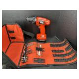 Black and Decker 12v drill set