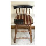 Antique Style Patriotic Chair
