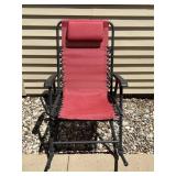 Folding Red Rocking Chair