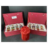 2 Boxed Nutcracker Ornament Place Card Holder Sets
