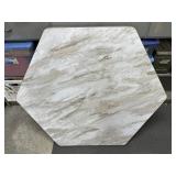 Hexagon Faux Marble Table Top