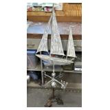 Good Directions Style Yawl Sailboat Weathervane