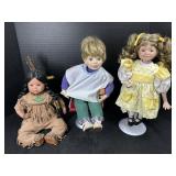 3 Porcelain Dolls
