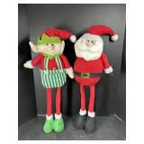 Santa and Elf Decor 24 " tall