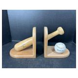 Baseball bat Bookends