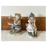 Lefton Tom Sawyer and Becky Thatcher Figures
